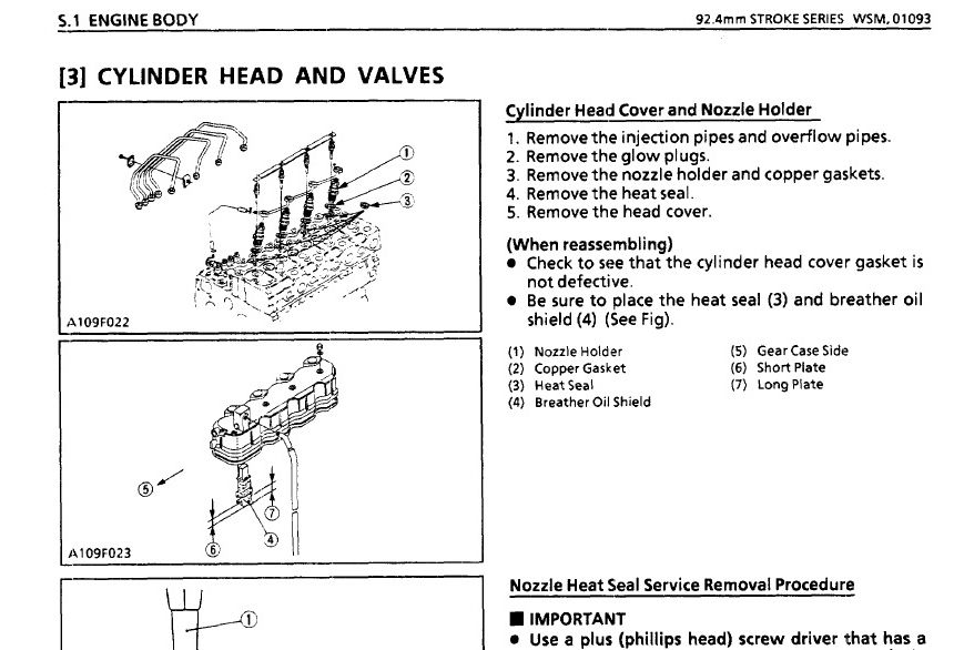 KUBOTA 03 SERIES ENGINES D1403 D1703 V1903 V2203 F2083 MANUAL